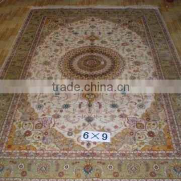 hand tufting antique craft persian style double knots korean carpet