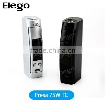 Stock Offer Elego factory price WISMEC Presa 75W TC Mod Powerful Temp Control Device WISMEC Presa