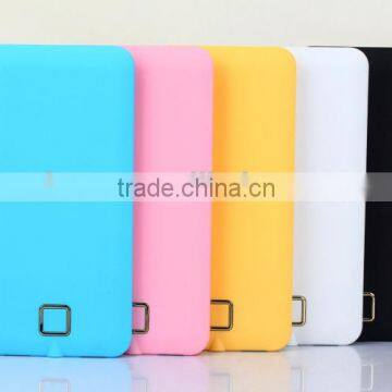 New Arrival ! Ultra Slim Dual Usb Ports 8000 mah Portable Power Bank With Led Light