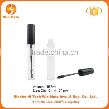 FREE SAMPLE! cylinderical hyaline 1.9*12.7cm empty plastic mascara tube