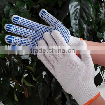 Yisheng blue safety work PVC dotted gloves