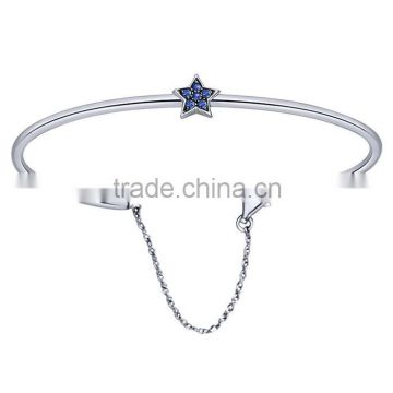 Star jewellery bangles girls royal blue stone bracelet