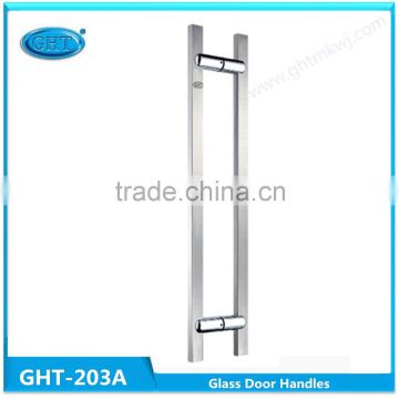 Design styles 800mm Square Pipe Shape GHT-203A Stainless Steel glass Door Handel