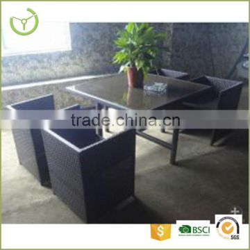HL-5S-15019 5 pcs steel cube table set fix structure sofa chiar set