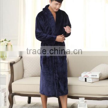 Bath Robe Female Night Gown Men Spa Flannel Bathrobe Unisex Pajamas Thick Long Sleeve Nightgown Sleepwear kimono womens gowns