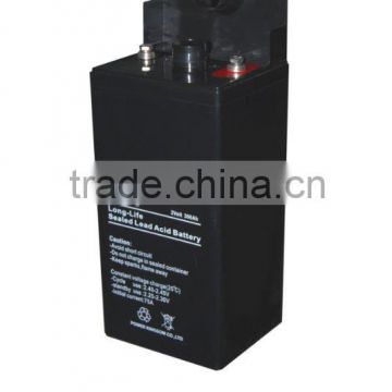 2V300AH large-size battery for solar power and telecom.