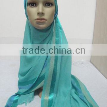 NL173 new style muslim long shiny scarf,popular scarf