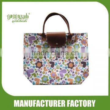 Foldable shopping bags with printed