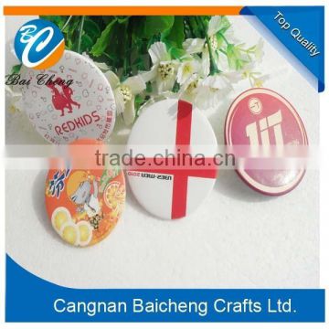 Best ODM/OEM Custom Design Round Tinplate Pin Badges Of Competitive Price As Promotional National Day Gifts for Passagers