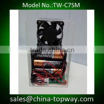 Activated by motion sensor recordable sound chips with DC fan                        
                                                                                Supplier's Choice