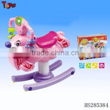 Musical and light funny baby swing car in china