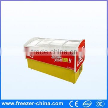 Factory sale hight guality and low price transparent glass door refrigerator used in supermarket or store