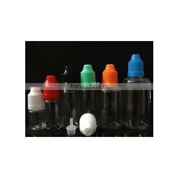 e-liquid e-cig dropper bottle with childproof cap