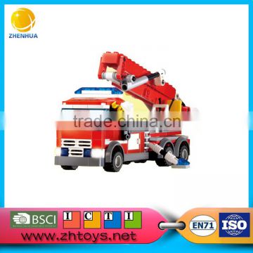 Funny product for kids fire engine building blocks 244PCS