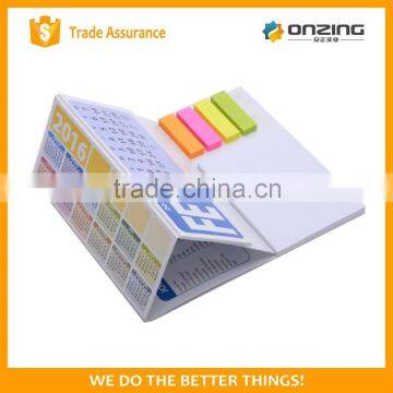 Popular type calendar memo pad sticky note desk calendar