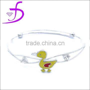 silver jewelry fashion children enamel bangle