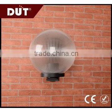 GD028-B-300-W3-C diameter 300mm acrylic globe lamp cover with single elbow high quality walkway wall lamp