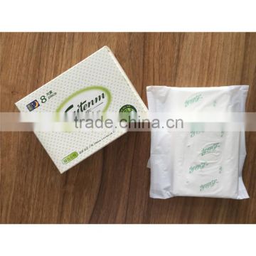 Biodegradable super soft wholesale sanitary pads allergy free and no itching