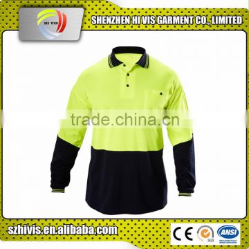 Best selling wholesale two-tone polo shirts