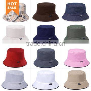Fashion short brim bucket hats with embroidery logo
