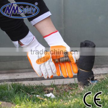 NMSAFETY orange rubber working golve cheap price