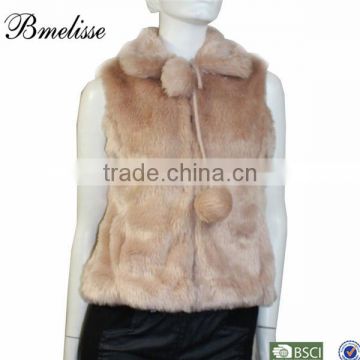 2014 fox fur coat ladies wool winter vest