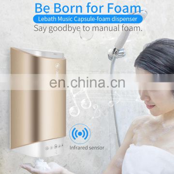 Automatic shower sensor with bluetooth music foam soap dispenser