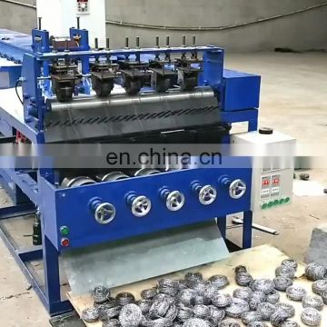 0.7mm 8 wires 4 balls scourer making machine with wire drawing