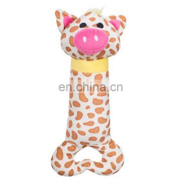 Manufacturer Wholesale Stuffed Squeaky Chew Cute Pet Dog Short Plush Pig Toys