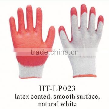 latex coated, soomth surface, natural white gloves
