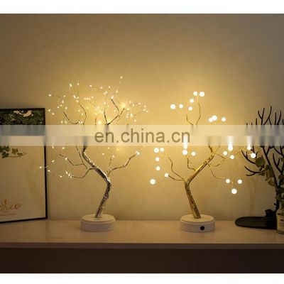 Best Selling 2020 Tabletop Bonsai Tree Light DIY Tree Lamp Decoration for Gift Home Wedding Festival Holiday
