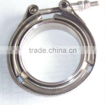 Exhaust V-band clamp and flange