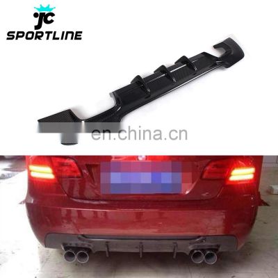 Carbon Fiber Quad Pipes E92 Rear Lip Diffuser for BMW E92 E93 335i M Sport Coupe 2-Door 10-13