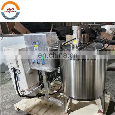 Automatic 100 liter milk cooling tank auto 200 l 300 500 liters small scale vertical milk cold storage tank cheap price for sale