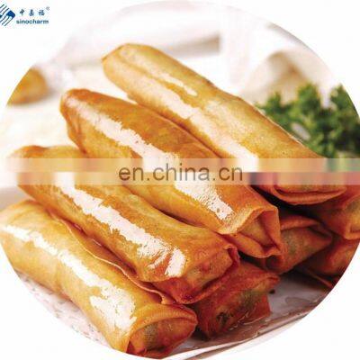 Sinocharm Frozen Dimsum Convenient Snack pocket IQF Crisp Spring roll Frozen Fried Chinese Spring Roll