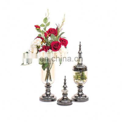 China Decoration Home Live Room Decor Item For Wed glass vase