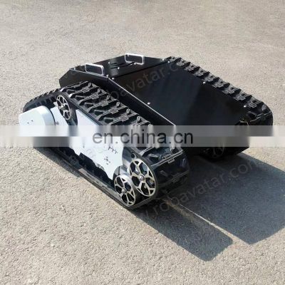 100kg loading large stair climbing robot rubber track system for small vehicle