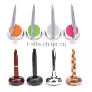Magnetic floating stand metal pen stand ball pen