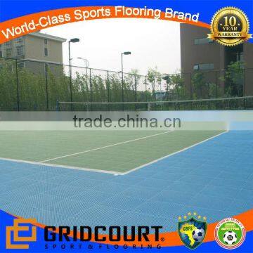 suspended interlocking tennis flooring