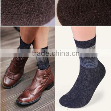 Wholesales branded business dress angola wool socks