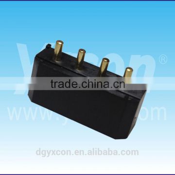 Dongguan factory 4 pin 180 degree single row black wafer connector