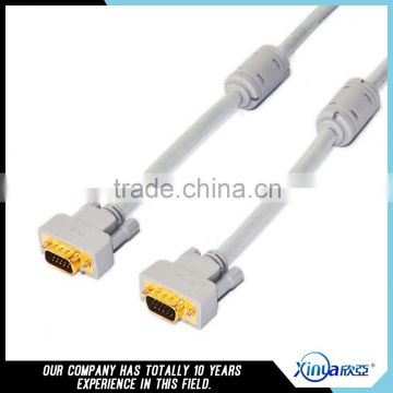 Xinya hot selling new SUPER VGA SVGA M/M Male To Male Connector Cable length customized