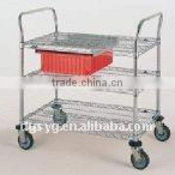 304 Stainless Steel Solid Utility Carts with wheels