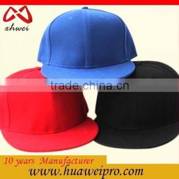 China Cap Supplier Promotion Snapback Hat Plain Custom Cheap Dance Hip-Hop Snapback Cap