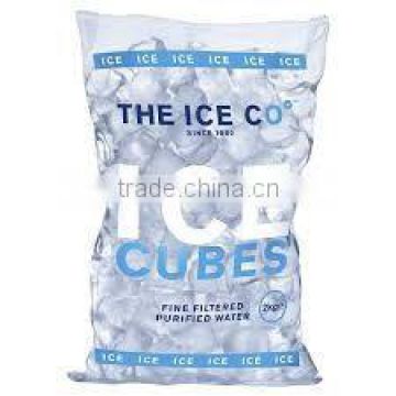 Customized plastic ice bag for ice cube