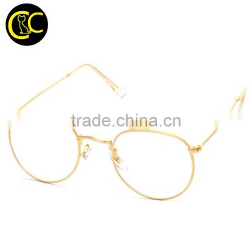 Fashion Round Metal Frame Eyeglasses For Women Men Vintage Glasses With Clear Lens Optical Frames oculos de grau feminino CC5039