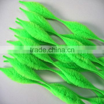 Christmas Party Decoration 18inch Green Chenille Bump Stems