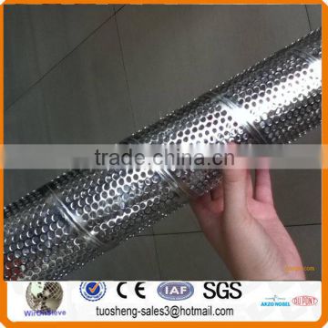 Stainless steel spiral welded perforated tube