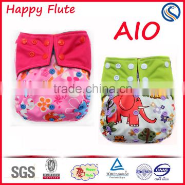 Washable Fabric Cloth Diapers AIO Charcoal Bamboo Nappy Wholesale in China