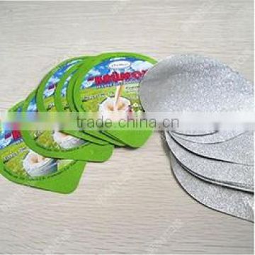 aluminum foil seal liner for yoghurt bottles packaging with printed